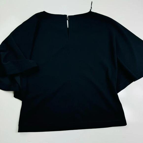 Banana Republic Black‎ Flutter Sleeve Top Size XS - Picture 4 of 8